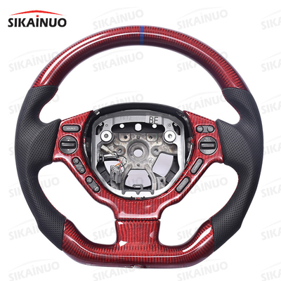 Luxury OEM Perforated Leather &amp; Genuine Carbon Fiber Steering Wheel Modification Compatible For Nissan Skyline R35 GTR GTR 2009-2016